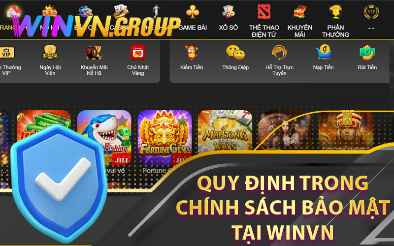 Quy Định Trong Chính Sách Bảo Mật Tại Winvn